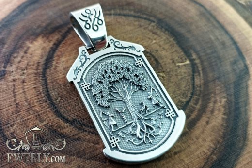 Tree of Life - silver pendant, фото