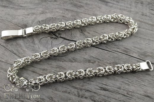 Thick women's silver chain Malvina, фото