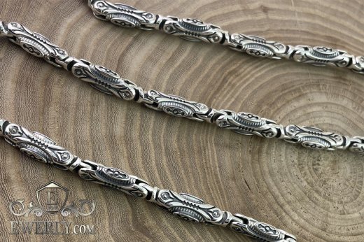 Author's weaving of sterling silver 5, фото