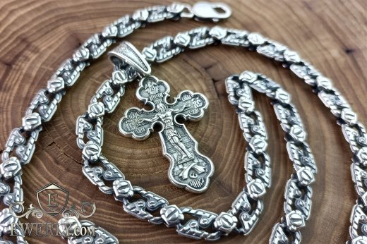 Autor's chain with a cross for men, фото