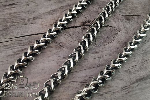 Author's weaving of sterling silver 8, фото