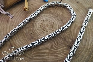 Men's royal silver chain, фото
