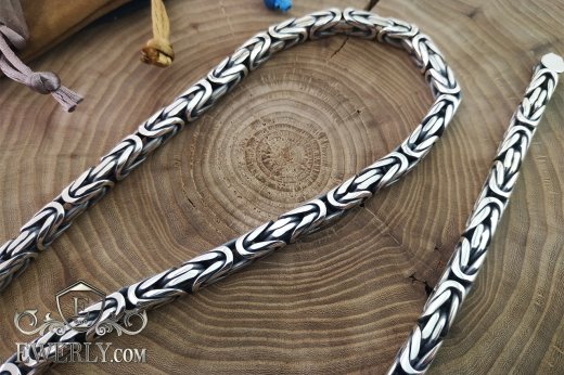 Men's royal silver chain, фото