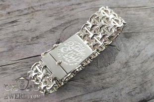 Thick bracelet Double Pharaoh with Plates, фото