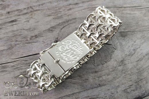 Thick bracelet Double Pharaoh with Plates, фото