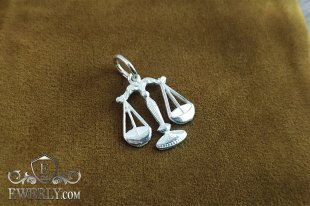 Pendant of silver "Libra", фото