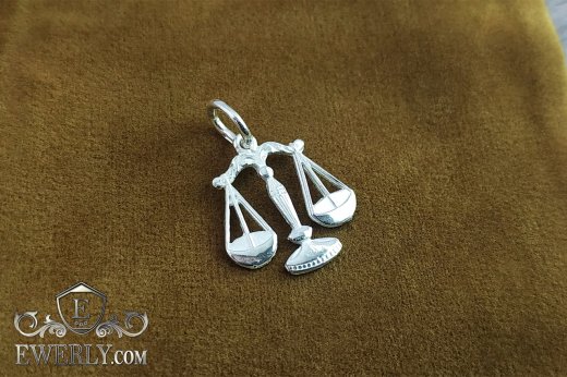 Pendant of silver "Libra", фото