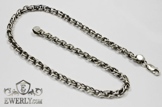 Chain "Slavyanka" made of silver, фото