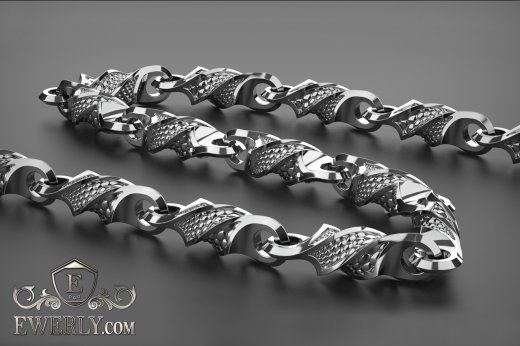 Author's chain of sterling silver 2, фото