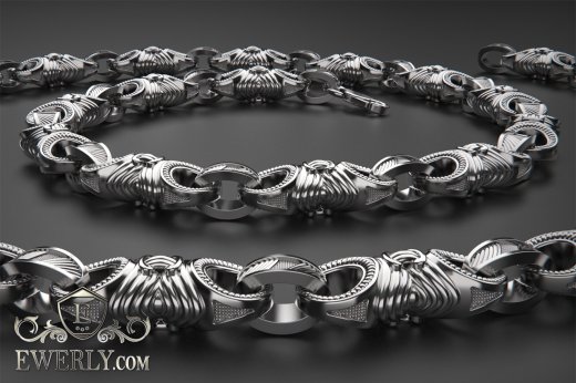 Author's chain of sterling silver 11, фото