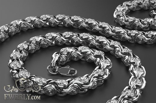 Author's chain of sterling silver 3, фото