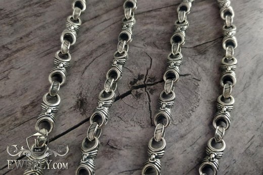 Author's weaving of sterling silver 11, фото