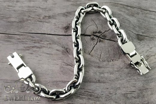 Bracelet "Anchor without edges" of silver, фото