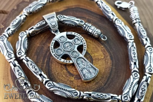 Author's chain 150 grams with a cross without a crucifix, фото