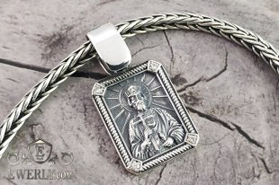 Chain "Spica" with pendant - icon "Prince Vladimir", фото
