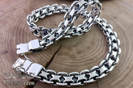Chain Pharaoh - weaving of silver, фото