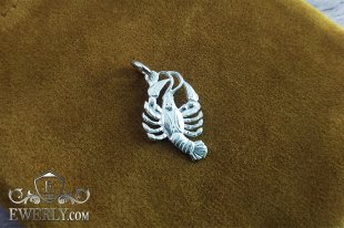 Pendant of silver "Cancer", фото