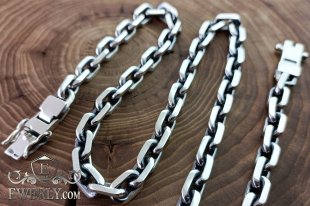 Big men's chain - anchor weaving, фото
