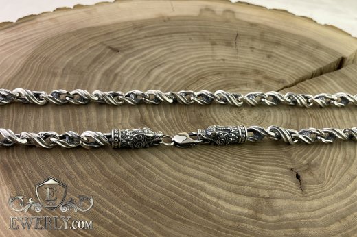 Author's weaving of sterling silver 14, фото