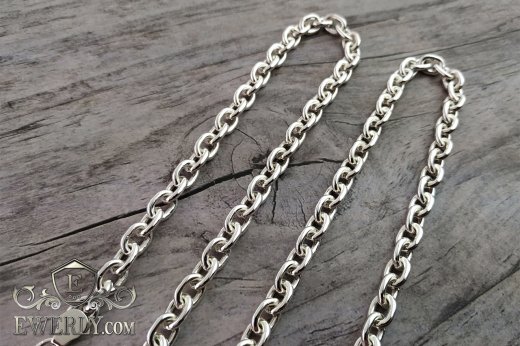Men's chain - weaving "Anchor" without edges, фото