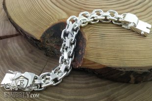 Thick silver bracelet Pharaoh, фото