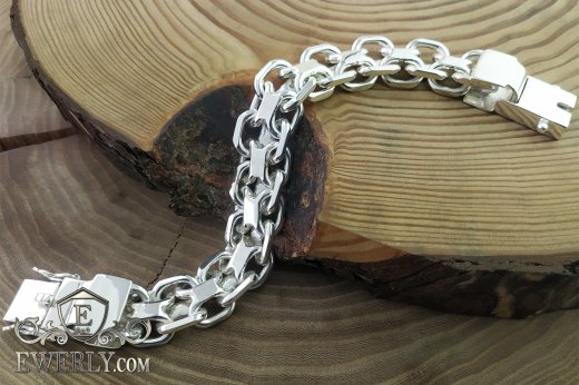 Thick silver bracelet Pharaoh, фото