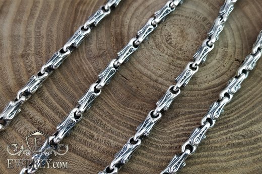 Author's weaving of sterling silver 7, фото